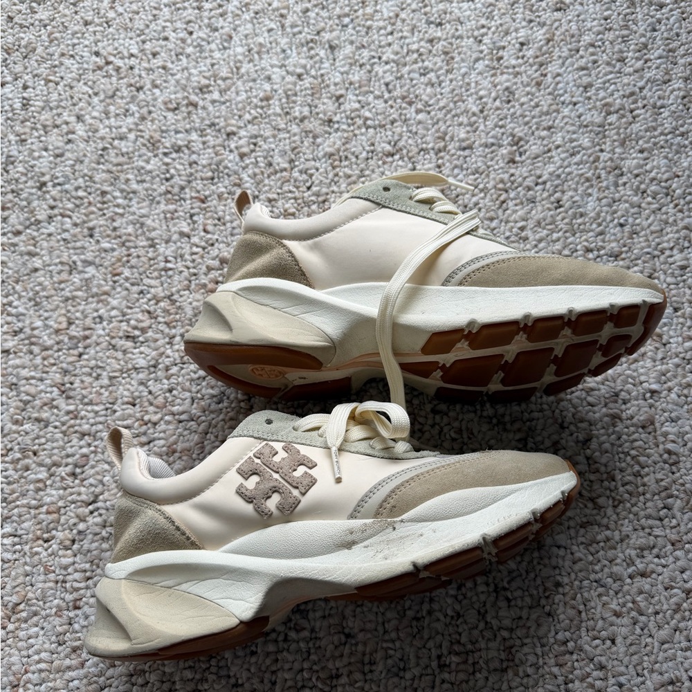 Tory Burch Leather & Suede Chunky Sneakers – Size 7M – Read Description - Picture 4 of 10